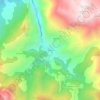 Topografische kaart Páramo, hoogte, reliëf