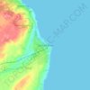 Topografische kaart Simrishamn, hoogte, reliëf