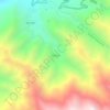 Topografische kaart Mallao, hoogte, reliëf