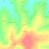 Topografische kaart Aromo, hoogte, reliëf