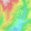 Topografische kaart Grou, hoogte, reliëf