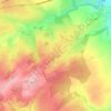 Topografische kaart Coursage, hoogte, reliëf