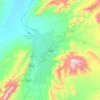 Topografische kaart Quetta, hoogte, reliëf