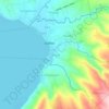 Topografische kaart Palsara, hoogte, reliëf