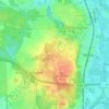 Topografische kaart Hoherlehme, hoogte, reliëf