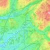 Topografische kaart Wangen im Allgäu, hoogte, reliëf