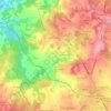 Topografische kaart Gandeloup, hoogte, reliëf