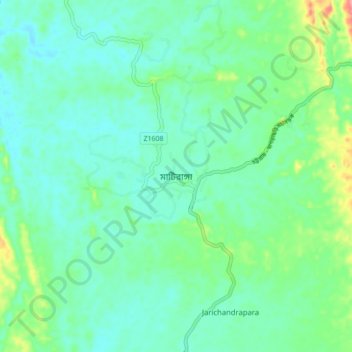 Topografische kaart Matiranga, hoogte, reliëf