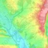 Topografische kaart Ripol, hoogte, reliëf