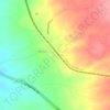 Topografische kaart Hermosa, hoogte, reliëf