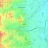 Topografische kaart Hilten, hoogte, reliëf