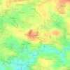 Topografische kaart Le Haut Fail, hoogte, reliëf