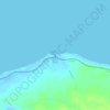 Topografische kaart Faro Punta Gallinas, hoogte, reliëf