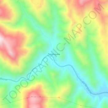 Topografische kaart Tapchiquira, hoogte, reliëf
