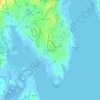 Topografische kaart South Dartmouth, hoogte, reliëf