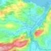 Topografische kaart El Empalme, hoogte, reliëf