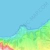 Topografische kaart La Cumplida, hoogte, reliëf