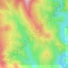Topografische kaart Palancares, hoogte, reliëf