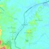 Topografische kaart Jementah, hoogte, reliëf