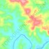 Topografische kaart Arekadu, hoogte, reliëf