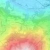 Topografische kaart Les Choseaux, hoogte, reliëf