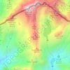 Topografische kaart Caïre Cabret, hoogte, reliëf