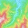 Topografische kaart Prea, hoogte, reliëf