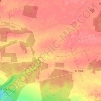Topografische kaart Magnaröd, hoogte, reliëf