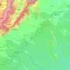 Topografische kaart Caquetá, hoogte, reliëf