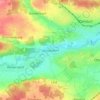 Topografische kaart Leichendorf, hoogte, reliëf