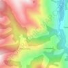 Topografische kaart Les Potes, hoogte, reliëf