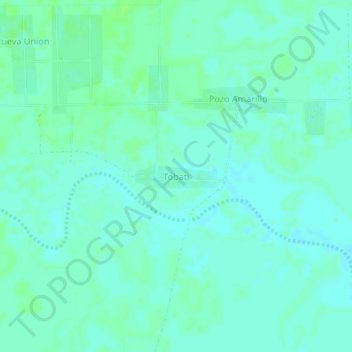 Topografische kaart Tobati, hoogte, reliëf