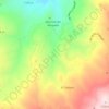 Topografische kaart Las Menas de Serón, hoogte, reliëf