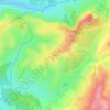 Topografische kaart Doussas, hoogte, reliëf