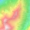 Topografische kaart Elferspitze, hoogte, reliëf