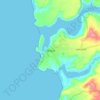 Topografische kaart Devgad, hoogte, reliëf