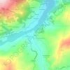 Topografische kaart Orzale, hoogte, reliëf
