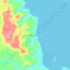 Topografische kaart Halabangbaybay, hoogte, reliëf