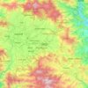 Topografische kaart भक्तपुर, hoogte, reliëf