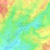 Topografische kaart Le Gué au Chaud, hoogte, reliëf