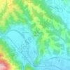 Topografische kaart Muggauberg, hoogte, reliëf