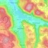Topografische kaart Reicheneck, hoogte, reliëf