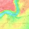 Topografische kaart Minnedosa, hoogte, reliëf