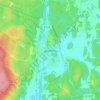 Topografische kaart Jämshög, hoogte, reliëf