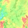 Topografische kaart Kerivoal, hoogte, reliëf