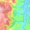 Topografische kaart Les Rosiers, hoogte, reliëf