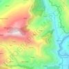 Topografische kaart Waret, hoogte, reliëf
