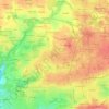 Topografische kaart Loscoat, hoogte, reliëf