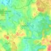 Topografische kaart Neukirchen, hoogte, reliëf