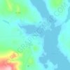 Topografische kaart Kurravaara, hoogte, reliëf